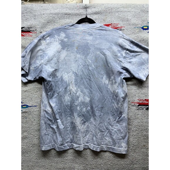 Vintage 90s Alaska Tie Dye T shirt Bald Eagle T shirt Large - Picture 5 of 11